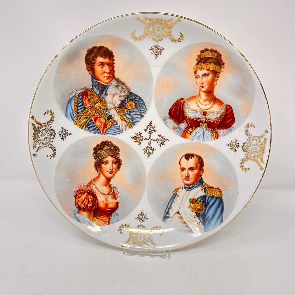 Schwarzenhammer Bavaria Napoleon Porcelain Plate Vtg Portrait Cabinet Charger